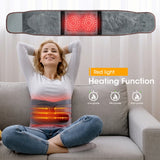 Electric Heating Waist Massage Instrument Infrared Vibration Hot Compress Lumbar Brace Therapy Massager Back Support Belt Health