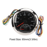 GPS Speedometer Total Mileage Display Short Start Up Time 0 To 160MPH Red Backlight IP67 Waterproof Marine Speedometer for ATV