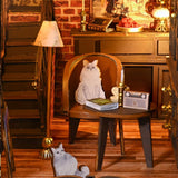 Book Nook Kit, DIY Basement Boohelf Insert Decor Alley, With Lights Puzzle Decorative For Kids/Adults