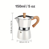 1pc Classic Stovetop Espresso Maker For Great Flavored Strong Espresso, Classic Italian Style Espresso Moka Pot