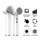 Sonic Electric Facial Pore Cleaner Deep Cleansing Vibrating Silicone Face Cleanser Scrubber Exfoliator Face Cleansing Brush