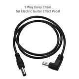 1 Way/ 8 Ways Right Angle Daisy Chain Line Cable 18V 2A for Guitar Effects Pedals Power Supply