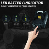 for 18V 6000mAh Rechargeable Li-ion with LED Light BL1840 BL1850 BL1830 BL1860B LXT400 Power Tool Battery