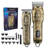 NEW RESUXI JM-2021 USB Rechargable Trimmer All Metal Hair Clipper Set Barber Professional Electric Men Cutting hine