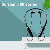 Wireless Bluetooth NeckHanging Stereo Noise Reduction Universal Sports Headset Microphone