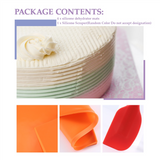 4PCS Silicone Sheets Dehydrator Mats Edge for Fruit Leather Liquid Fruits Meat Herbs with Scraper