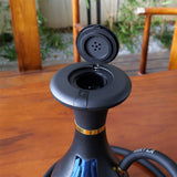 Intelligence LED Dry Herbs Electric Hookah Set with 2Pcs Metal Tobacco Кальян Bowl Rechargeable Курительная Трубка Gift