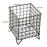 1pc Coffee Bag Holder, Square Wire K Cup Holder, Coffee Bag Organizer Basket, Suitable For Kitchen, Pantry, Office