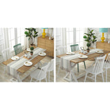 Vertical Stripe Rustic Runner With Tassels Linen Cotton Coffee Dining Table Cloth Runners Long Non Slip