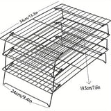 Foldable and stackable grilles, baking utensils, kitchen accessories