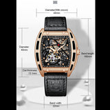 2022 GUANQIN Luxury Fashion Sapphire Mechanical Automatic Watch Men's Watch Stainless Steel Hollow Tourbillon Men's Accessories