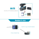 FlySky FS-GT5 2.4G 6CH Transmitter with FS-BS6 Receiver - AFHDS for RC Car & Boat