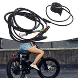 New Practical E-Bike Motor Cable 130X Throttle Rubber UART/CAN Protocol 1T4 Wire About 60g Brake Display Connector