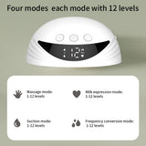 Wearable Pump Hands Free Electric Breast Pumps Comfort Milk Collector Lightweight with LED Display 4 Modes & 12 Levels