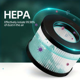 1pc, Air Purifier With HEPA Filter Cartridge, New Usb Ultraviolet Lamp Cleaner Home Desktop Hepa Filter Air Purifier