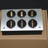 Hifi Audio E-TP60 FI-E30 EU Shuko Euro AC Power Distributor 125V-250V 50/60Hz 16A 16Amp IEC Inlet Electrical Plug Socket Units