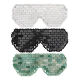 Natural Jadestone Eye Pad Promote Sleeping Comfortable Wear Stone Eye Pad for Skin Care