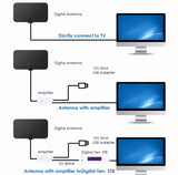 TY13 4K High Gain Digital Mini HDTV Ground Wave DVB-T2 Receiving Antenna ATSC TV Receiver
