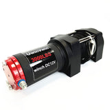 3000LBS 12V Synthetic Rope Electric Winch for Towing ATV/UTV Off Road with Mounting Bracket Wireless Remote