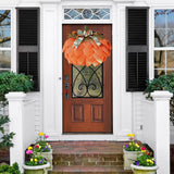 Autumn Pumpkin Harvest Festival Garland Thanksgiving Wreath Front Door Decor