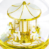 Gold Music Resin Crafts Ornaments Hundred Tone Birthday Gift Wind-Up Box 1 Piece
