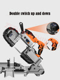 Portable 220V Electric hine Capacity Hand held Band Saw For Cutting Stainless Steel Aluminum Metal PVC Wood