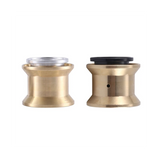 4Pcs Brass Clamp Ring Metal 1.0 Rim Wheel Hub for FMS FCX24 Max Smasher 1/24 RC Crawler Car Upgrade Parts,2