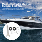 Front Mount HC5375 Hydraulic Steering Cyder Seal Kit with Pin Wrench for SeaStar HC5345 HC5340