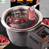 Electric less Meat Commercial Embedded Self-service Built-in Barbecue Grill BBQ Cook Griddle Home Kitchen Appliances