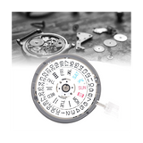 NH36/NH36A Double Calendar High Accuracy Automatic Mechanical Watch Movement with Steel Stem+Week Dial+Calendar Dial Kit