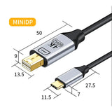 4K@60HZ Type-C to miniDP DP HDTV Adapter HD Video Projection Cable 2k@144hz FOR TV HAUAWEI display screen EDP driver board