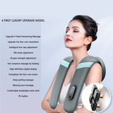 Shiatsu Neck and Shoulder Massager Heated Back Massager U Shape Deep Kneading Electric Massage Pillow For Neck Waist Leg Body