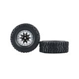 4Pcs Metal Beadlock Hub Wheel Rim and Rubber Tire for C14 C24 B14 B24 B36 MN D90 MN99S RC Car Upgrade Parts,3