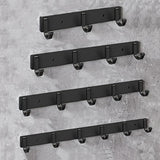 Modern hook, black aluminum towel rack, bathroom door wall hanging hanger, 1 piece