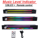 1.5U Music Level Indicator Digital Spectrum analyzer LED Display Meter Light Audio Signal Melody Rhythm Ambient Lamp W Remote