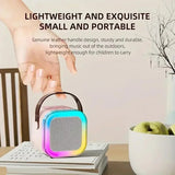 Bluetooth K12 Karaoke hine Portable 5.3 PA Speaker System with Single Dual Wireless Mic Home Family Singing Children's Gifts