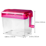 Small Paper Wear-resistant Hand Crank Plastic Household Daily Convenient Manual Shredder Office Accessory