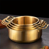 1pc Durable Stainless Steel Pot For Soups, Ramen, Instant Noodles, And Hot Pots - Perfect For Cooking And Serving
