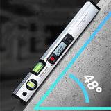 NEW 40cm/60cm/80cm Electronic Digital Display Aluminum Alloy Angle Incometer Laser Infrared Magnetic Level Ruler