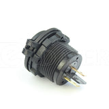 DC 12V 24V Car Cigarette Lighter Socket Euro Plug Power Supply Adapter with Standard Nut Merit Cover Panel Mount