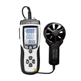 DT-8893 CMM/CFM 0~30m/s Wind Speed Meter Direction Air w or Velocity Plus Ambient Temperature Digital Anemometer