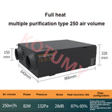 220V 250㎡/h Central System Purification Ventilator Heat Recovery Exchanger Fresh Air hine