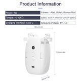 Home Electric Opener 3 in1 Intelligent Curtain Motor No Wiring with Remote Controller for I-Rail/U-Rail/Roman Rod