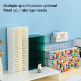 Marker Holder Mark Acrylic Double Layer Pen Storage Box with 18 Compartments for Desktop Organization