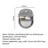 Stainless Steel Fully Automatic Drinking Founta Indrinking Bowl For Cattle Horses Sheep Pigs And Dogs