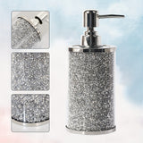2pcs Glass Soap Dispenser Set, Countertop Lotion Bottle With Pump, Bathroom Lotion Liquid Soap Dispenser, Refillable Empty Bottle For Shampoo Shower Gel Hair Conditioner, Bathroom Accessories
