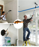 Telescopic Brush hine Latex Brushing Artifact Wall Paint Roller Tool