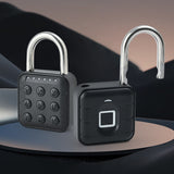1-5pcs Smart Fingerprint Battery-powered IP67 Waterproonti Theft Padlock Quick Unlock Keyless Password Door Lock
