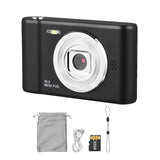 1080P w 32GB TF Card Video Camera 50MP Photo Dual Lens 2.4“ Screen 8X Digital Zoom Built-in Battery