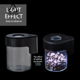 CRUSHER Luminous Dry Herb Grass Jar LED Transparent Magnifier Glass Storage Spices Tobacco Box Smoking Accessories